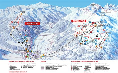 Pistekaart Lienzer Bergbahnen Skigebied Met 37km Piste In Oostenrijk