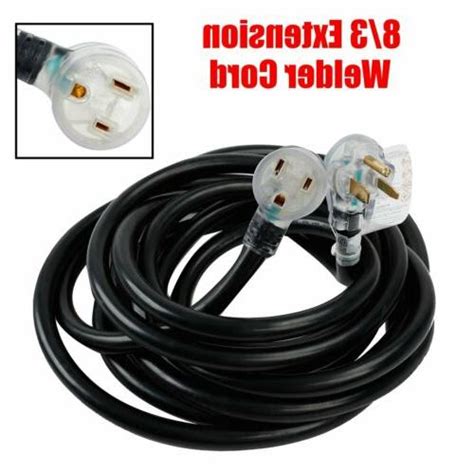 Welder Extension Cord 50' 25' 220 Volt 50