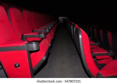 Empty Movie Theater Red Seats Stock Photo (Edit Now) 547807231