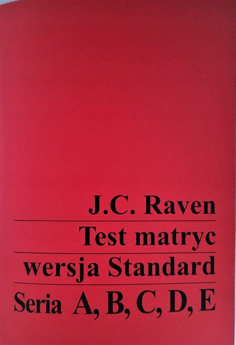 TESTY MATRYCE RAVENA TEST RAVEN 11995258276 Oficjalne Archiwum Allegro