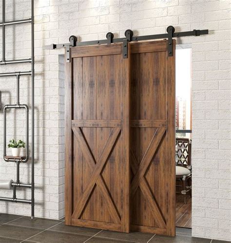 Custom Made Two Sliding Barn Doors Single X Sliding Barn Doors Etsy