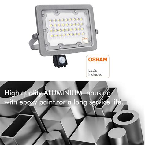 Proyector Led Chipled Osram W Con Sensor Movimiento Y Luminosi