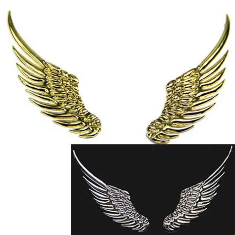 D Alloy Metal Angel Hawk Wings Emblem Badge Decal Car Logo Sticker