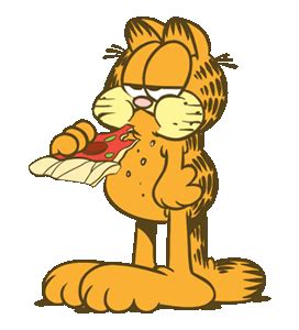 Garfield Eating Lasagna Gif