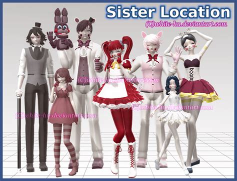 Fnaf Sister Location Models Dl Coming Soon By White Hu On Deviantart