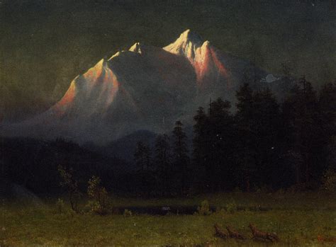 Western Landscape 1871 Painting Albert Bierstadt Oil Paintings