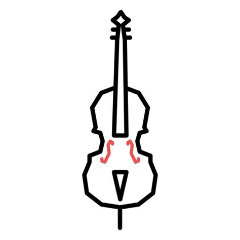 Diseño Png Y Svg De Golpe De Violín Poligonal Para Camisetas