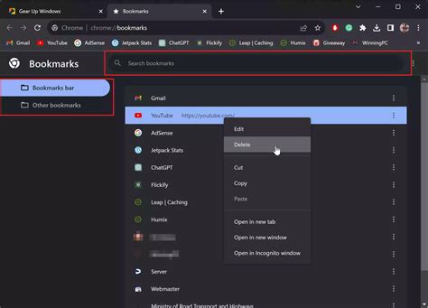 How To Delete Bookmarks In Chrome Gear Up Windows