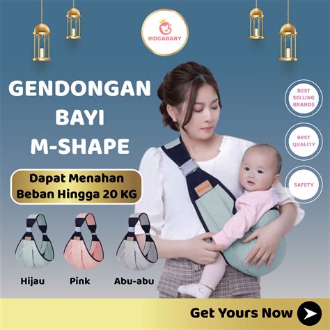 Jual Mocababy Gendongan Bayi Depan Multifungsi 0 3 Tahun Baby Wrap