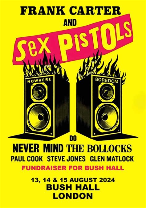 Frank Carter Sex Pistols London Poster