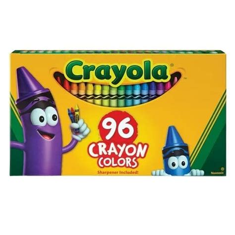 Crayola Crayon Set 96 Pcs Of Colouring Sets 96 Colours Sharpener Included Fst Konga