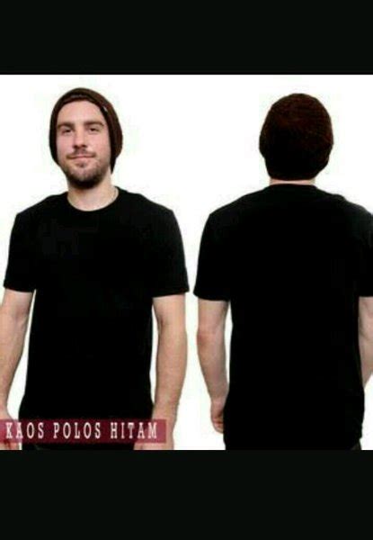 Detail Gambar Kaos Hitam Polos Depan Belakang Koleksi Nomer