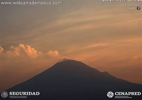 Webcams de México on Twitter Un vistazo al Volcán Popocatépetl así