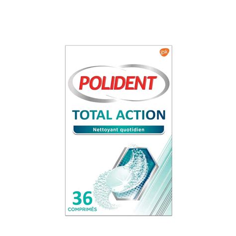 Nettoyant quotidien pour prothèse dentaire Polident Total Action 36