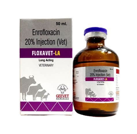 Floxavet La Enrofloxacin Mg Injection Packaging Size Ml At Rs