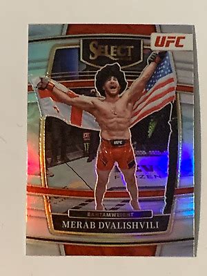 MERAB DVALISHVILI 26 2022 PANINI SELECT UFC SILVER PRIZM PARALLEL