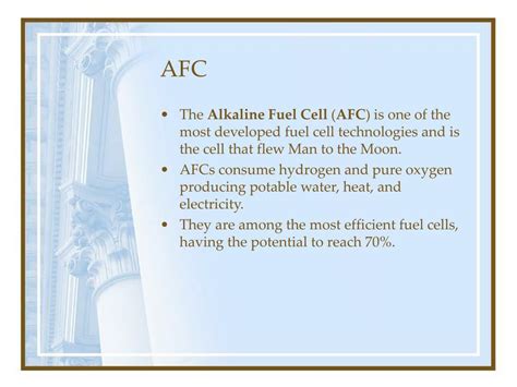 Ppt Alkaline Fuel Cells Afc Powerpoint Presentation Free Download