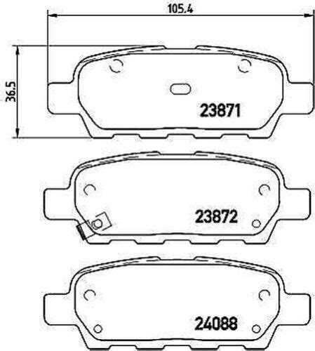 Serie Pastillas De Freno Trasero Brembo P Set Tabletas Frenos Ebay