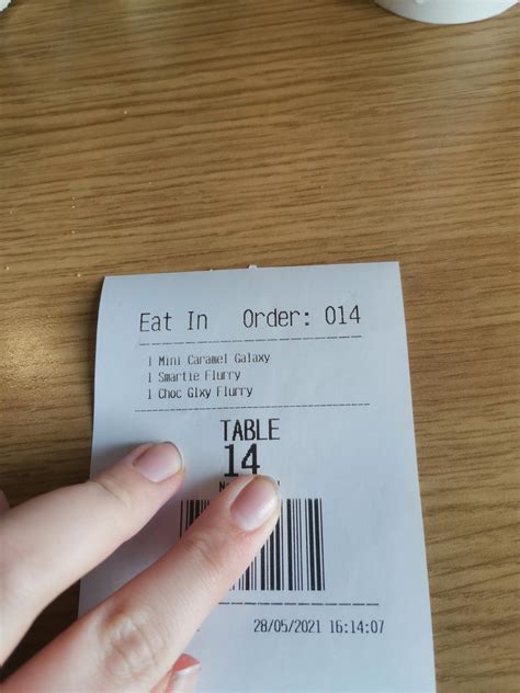 My Mcdonalds Order Number Matched The Table Number R Mildlyinteresting