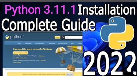 How To Install Latest Version Python 3 11 1 On Windows 10 11 YouTube