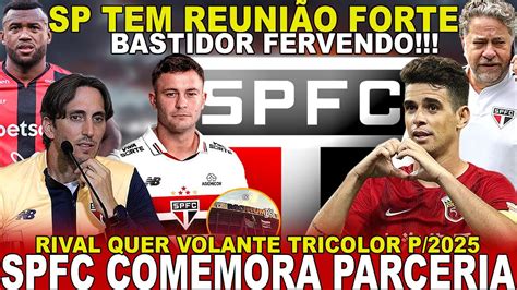 BASTIDORES FERVENDO REUNIÃO FORTE HOJE NO CT SPFC COMEMORA PARCERIA