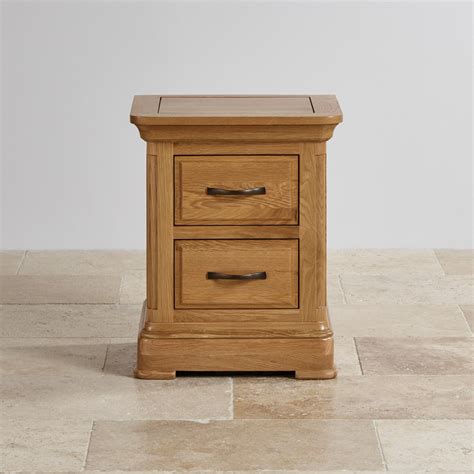 Canterbury Bedside Table Natural Finish Oak Furniture Land