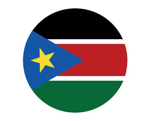 South Sudan Flag National Africa Emblem Icon Vector Illustration