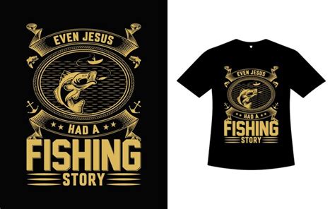 Premium Vector Fishing Tshirt Design Template Image Vector