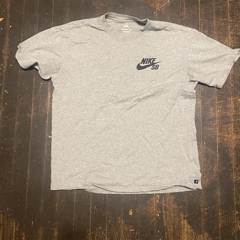 Nike Sb Grey Tee Very Good Condition Fits Baggy And Depop