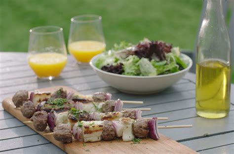 Lamb And Halloumi Kebabs Tesco Real Food