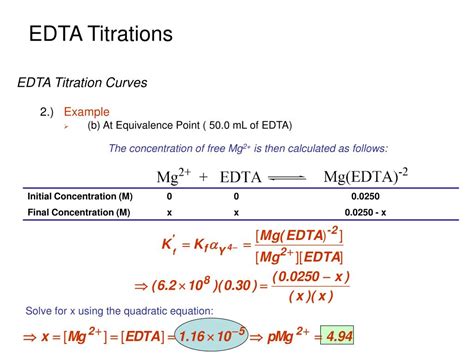 Ppt Edta Titrations Powerpoint Presentation Free Download Id1079499