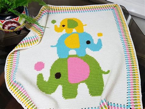 Crochet Elephant Blanket – Share a Pattern