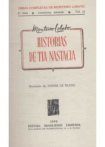 Sebo Do Messias Livro Historias De Tia Nastacia