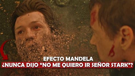 Efecto Mandela En Avengers Infinity War Peter Parker Nunca Dijo No