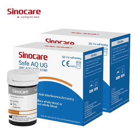 Sinocare Bandelettes De Test De Glyc Mie Avec Lancettes Bandelette De