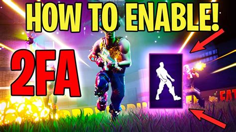 How To Enable Fa On Fortnite Easy Method Youtube