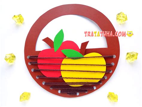 Apple Basket Craft For Kids