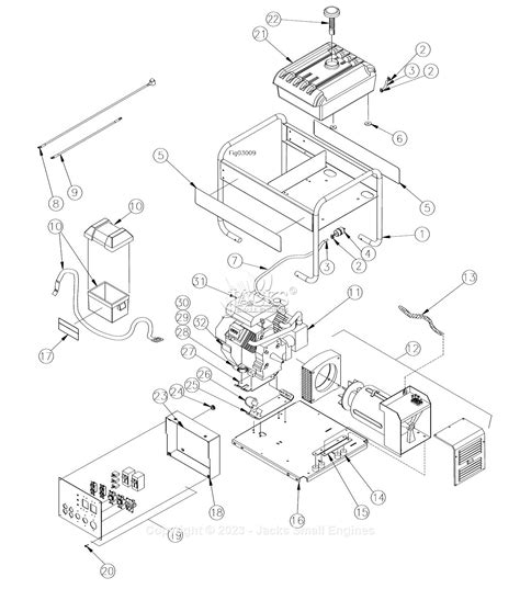 Northstar R Parts Diagram For Generator Exploded View Rev R