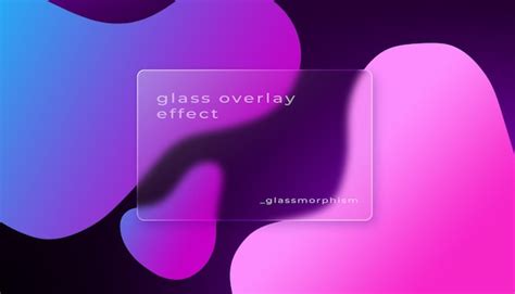 Free Psd Glass Morphism Effect With Gradient Color Background