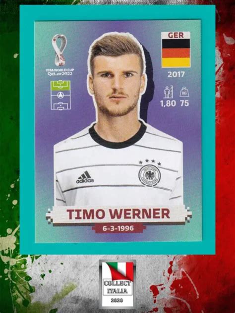 Calciatori Panini Fifa World Cup Qatar 2022 Figurina Timo Werner Ger 20