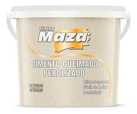 Efeito Cimento Queimado Perolizado Aveludado Maza 1 2kg Cor Avelã