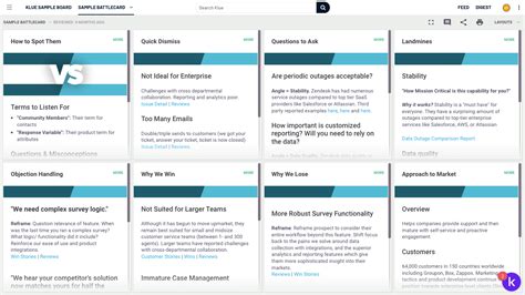 Competitive Battlecards 101: Product Overview Battlecard Template - Klue