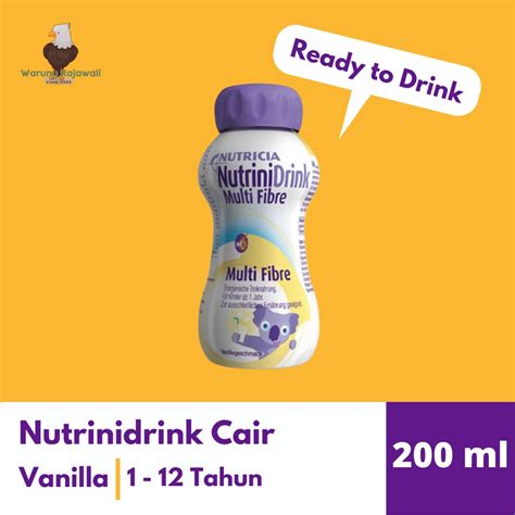 Jual Nutrinidrink Cair Ready To Drink 200 Ml Vanila Shopee Indonesia