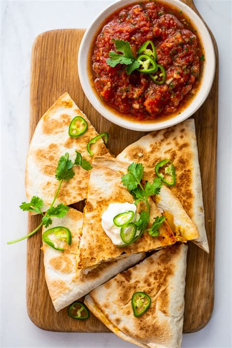 Spicy Chicken Quesadillas - Simply Delicious