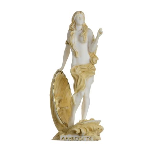 Goddess Aphrodite Venus In Shell Nude Female Erotic Statue Off