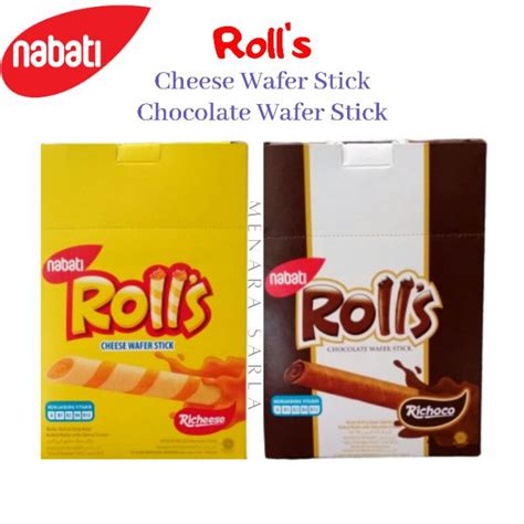 Jual Nabati Rolls 1 Box Isi 20 Pcs Ukuran Kecil 6 Gram Rasa Shopee