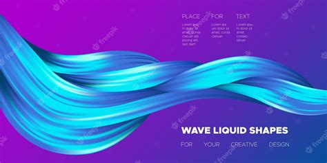 Premium Vector Dynamic Background With Abstract 3d Wave Shapes