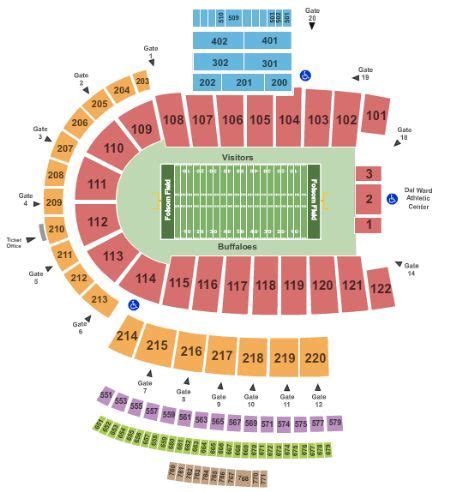 Folsom Field Tickets and Folsom Field Seating Chart - Buy Folsom Field ...