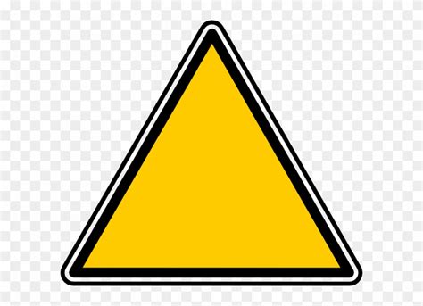 Blank Caution Sign Png Blank Yellow Yield Sign Transparent Png