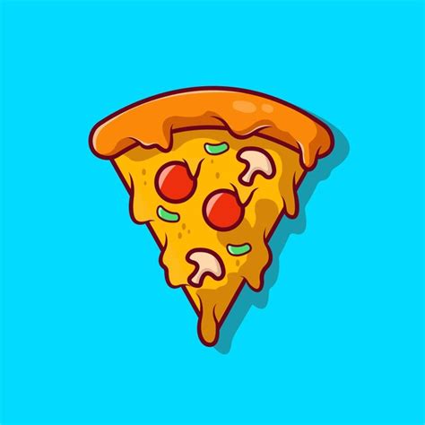 Premium Vector Pizza Slice Icon Vector Vector Clip Art Illustration